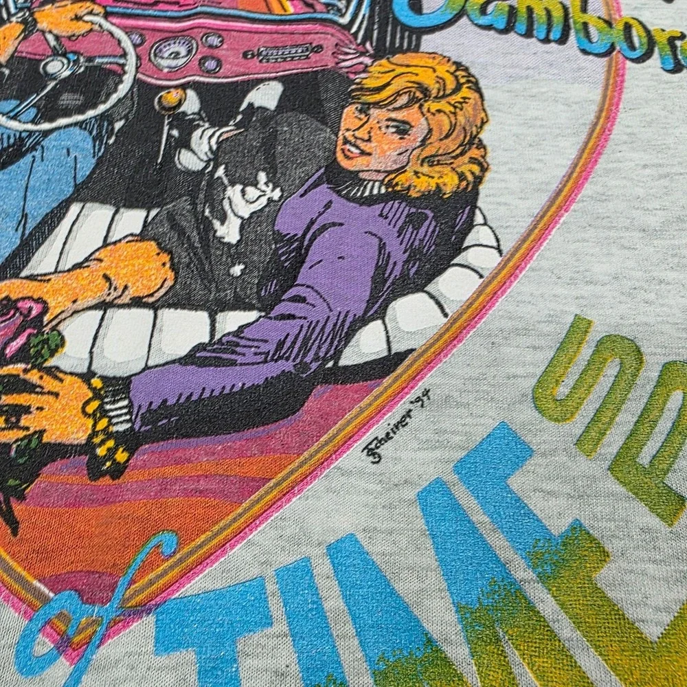 Vintage Wheels Of Time Sweet 16th Shirt Mens XL Gray Fruit Of The Loom 1994 90s